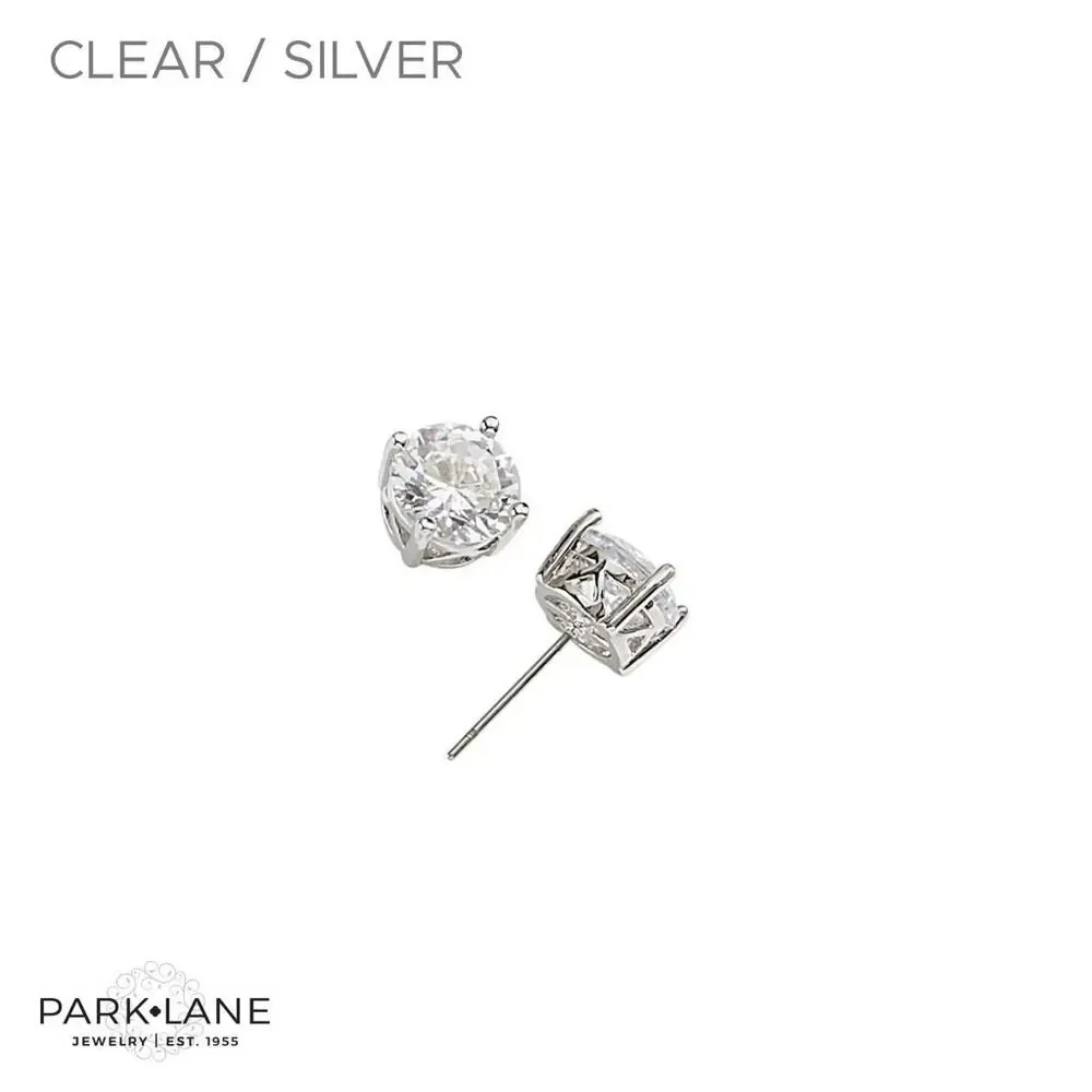 Park Lane | Clear/Silver Impression Earrings